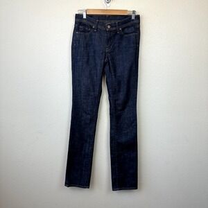 Citizen of Humanity Elson Womens 26 medium rise straight leg dark wash jean